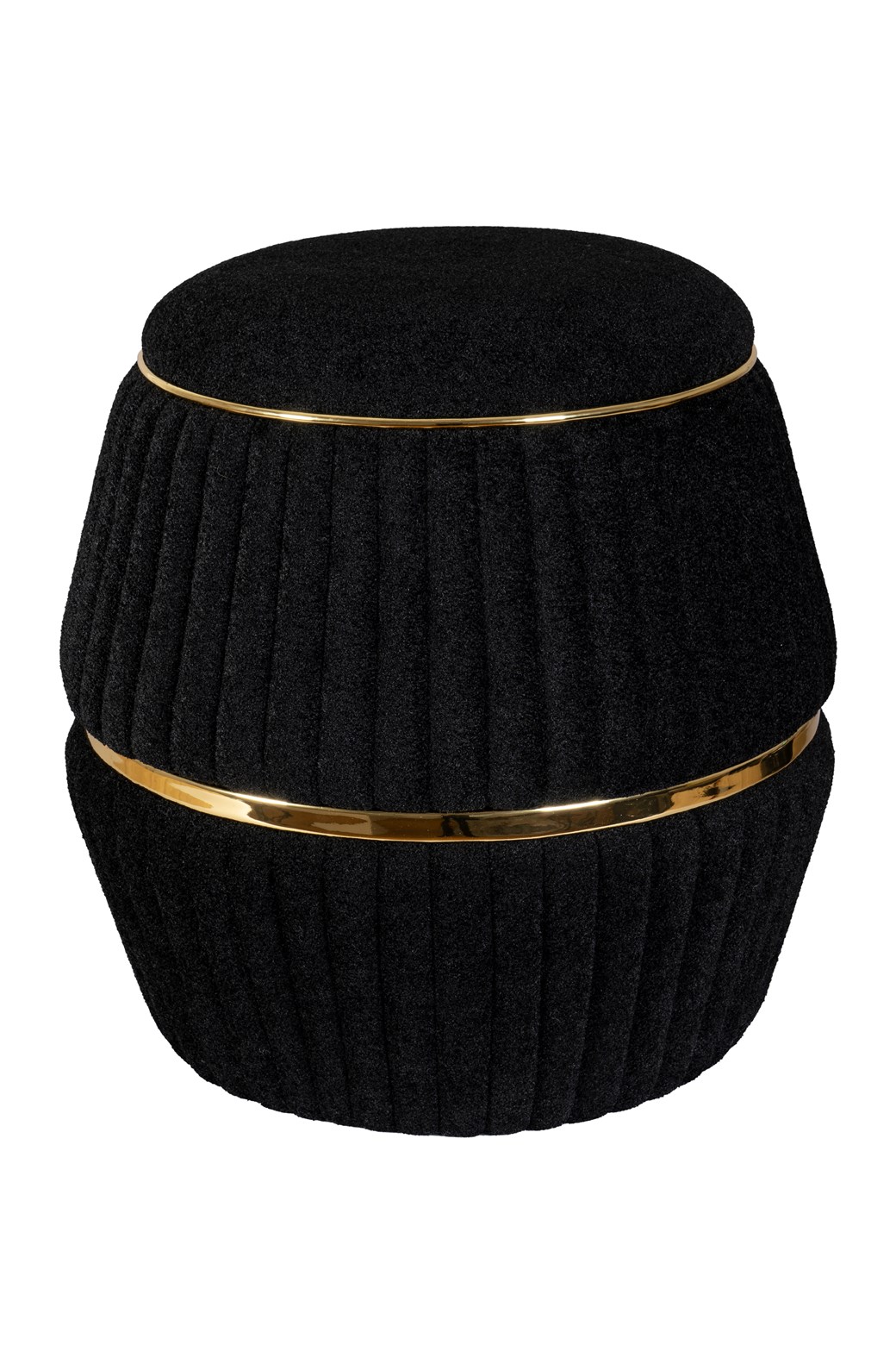 Hocker Hocker Doric 235 Schwarz / Gold