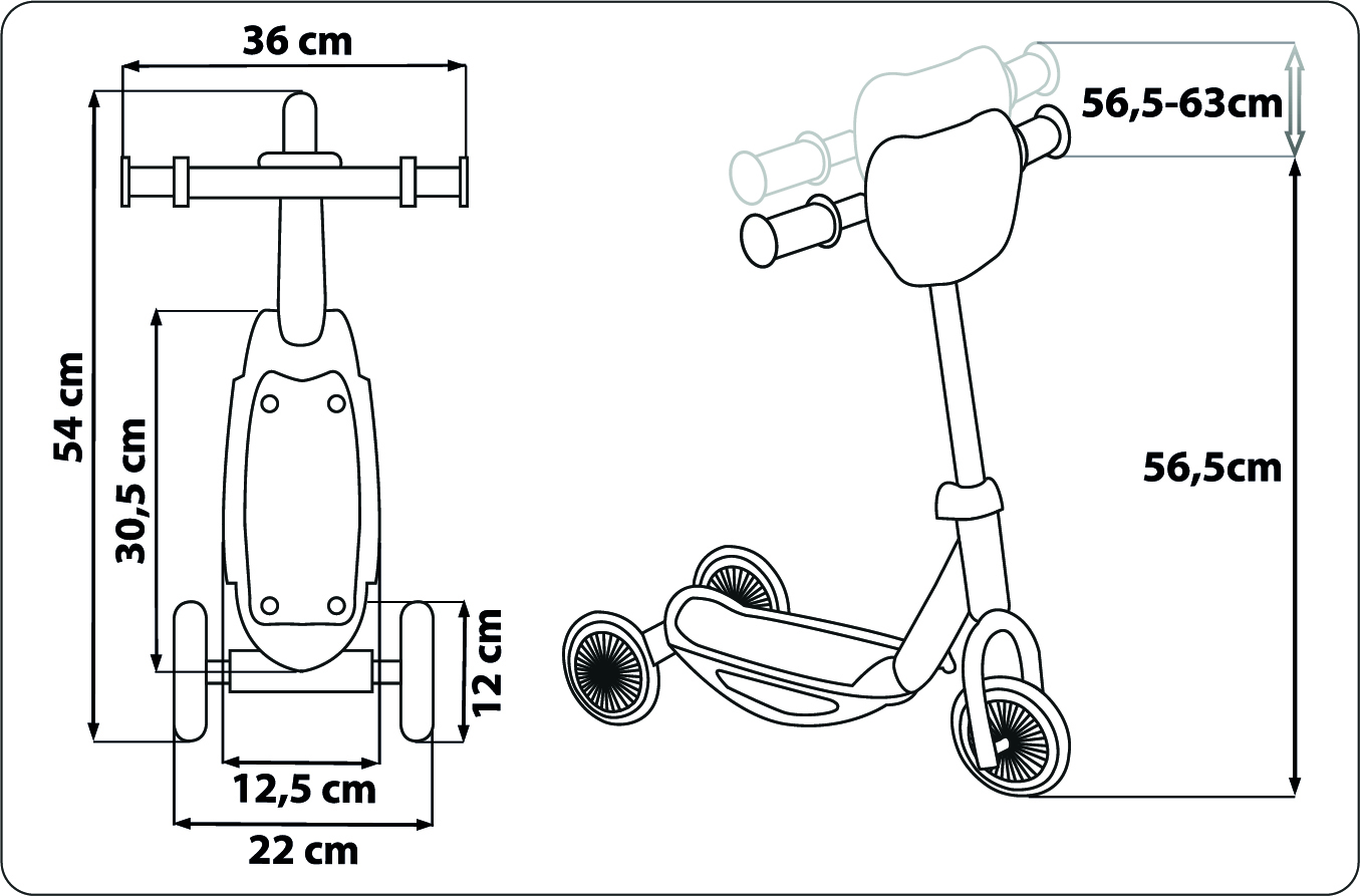 Seven Polska Eiskönigin Frozen  3-Rad-Baby-Scooter
