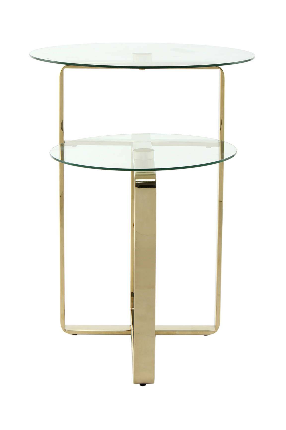 Beistelltisch mit Goldfarbe