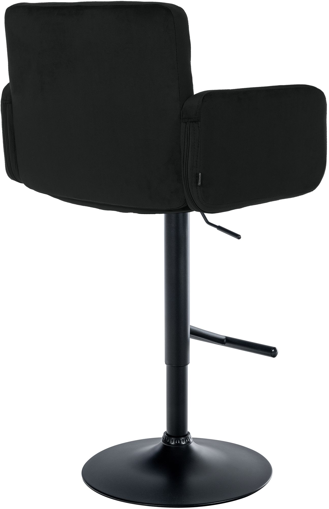 Barhocker Los Angeles Samt schwarz