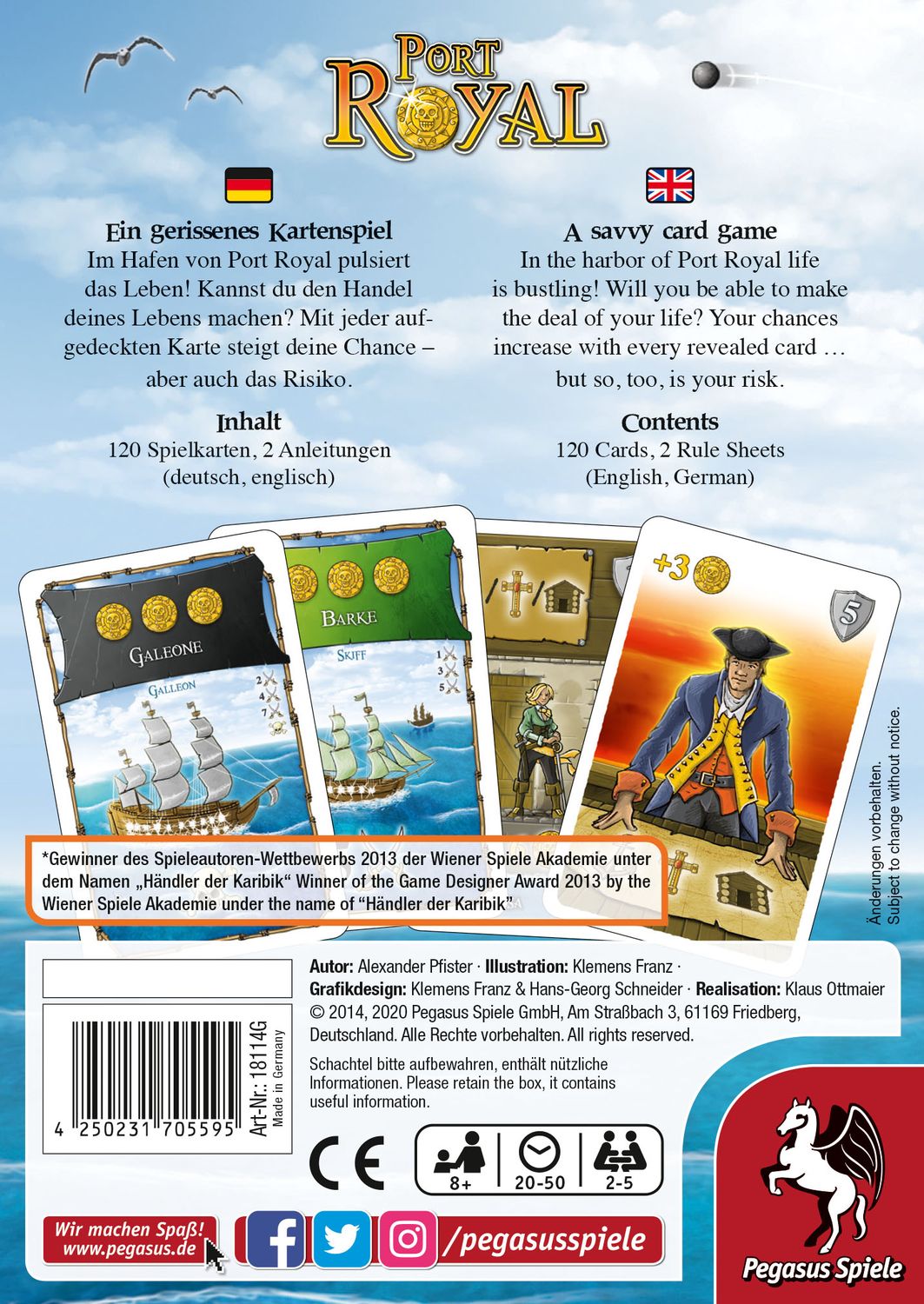 Pegasus Brettspiele & Gesellschaftsspiele Pegasus Spiele 18114G - Port Royal