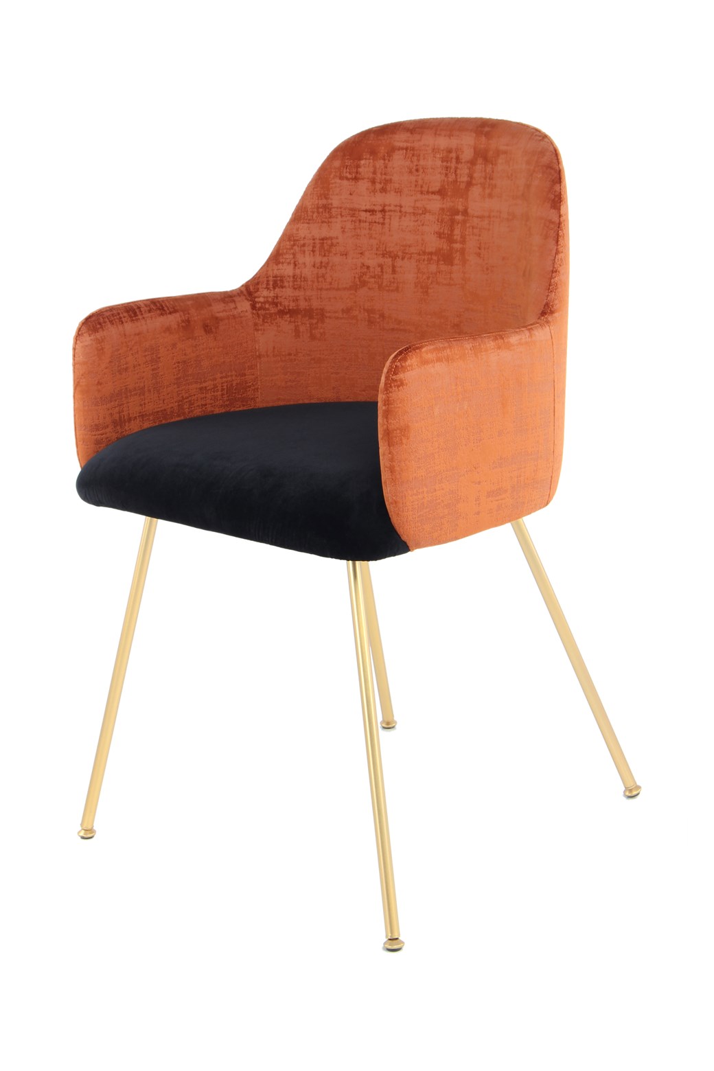 Design-Stuhl mit zweifarbiger Optik