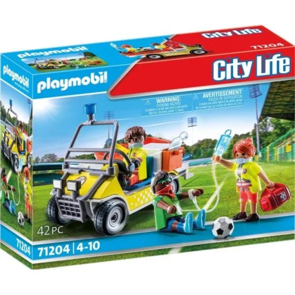 PLAYMOBIL® Bau- & Konstruktionsspielzeug PLAYMOBIL® 71204 - City Life - Rettungscaddy