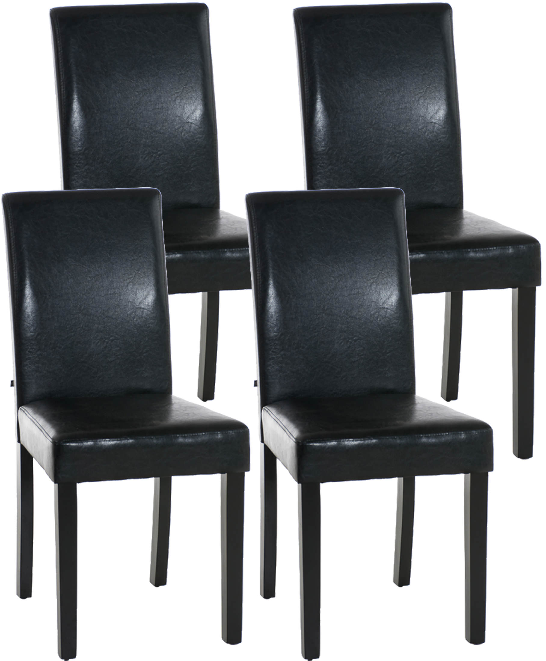 4er Set Esszimmerstuhl Ina schwarz
