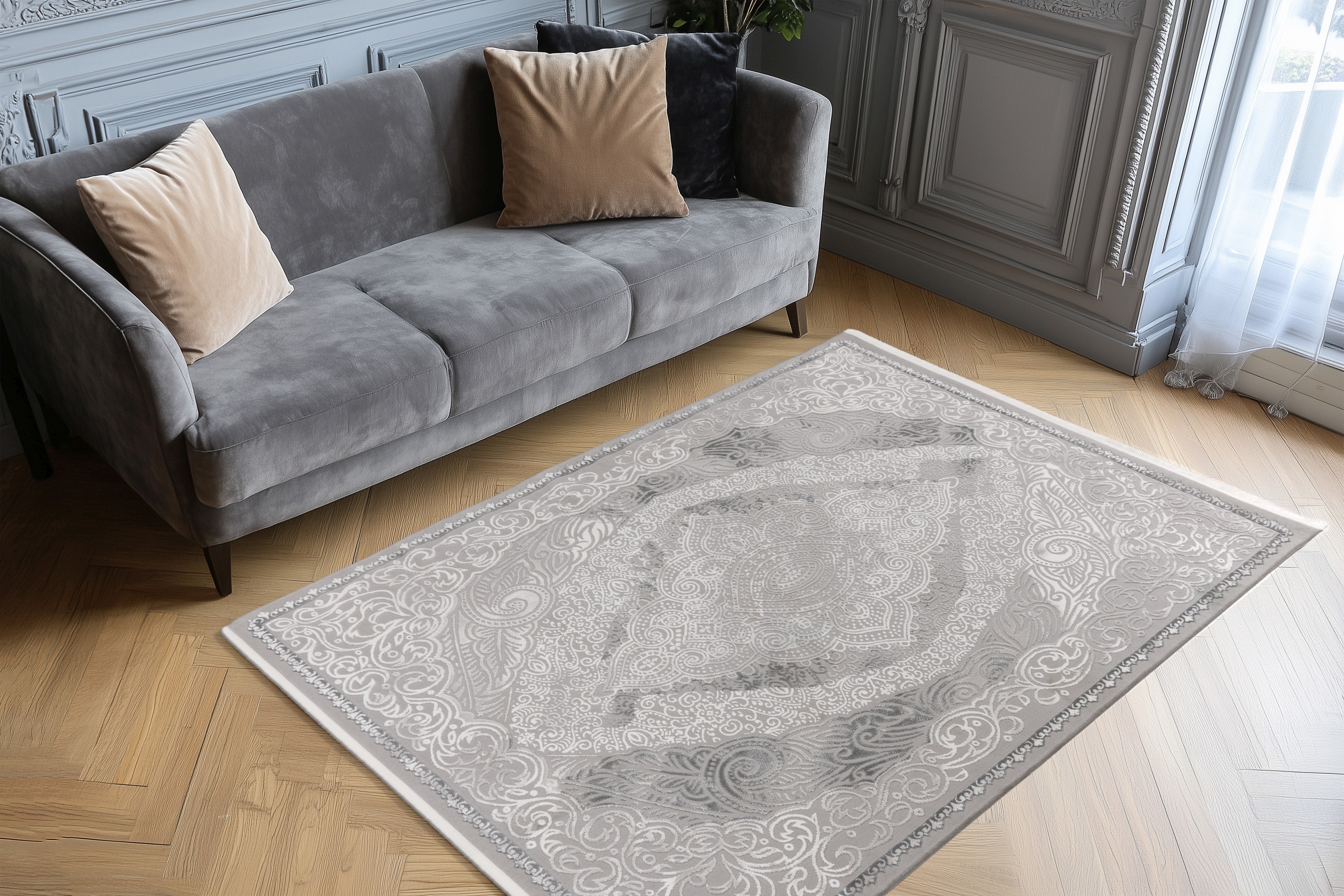 Teppich Stage 425 Silber 80 x 150 cm