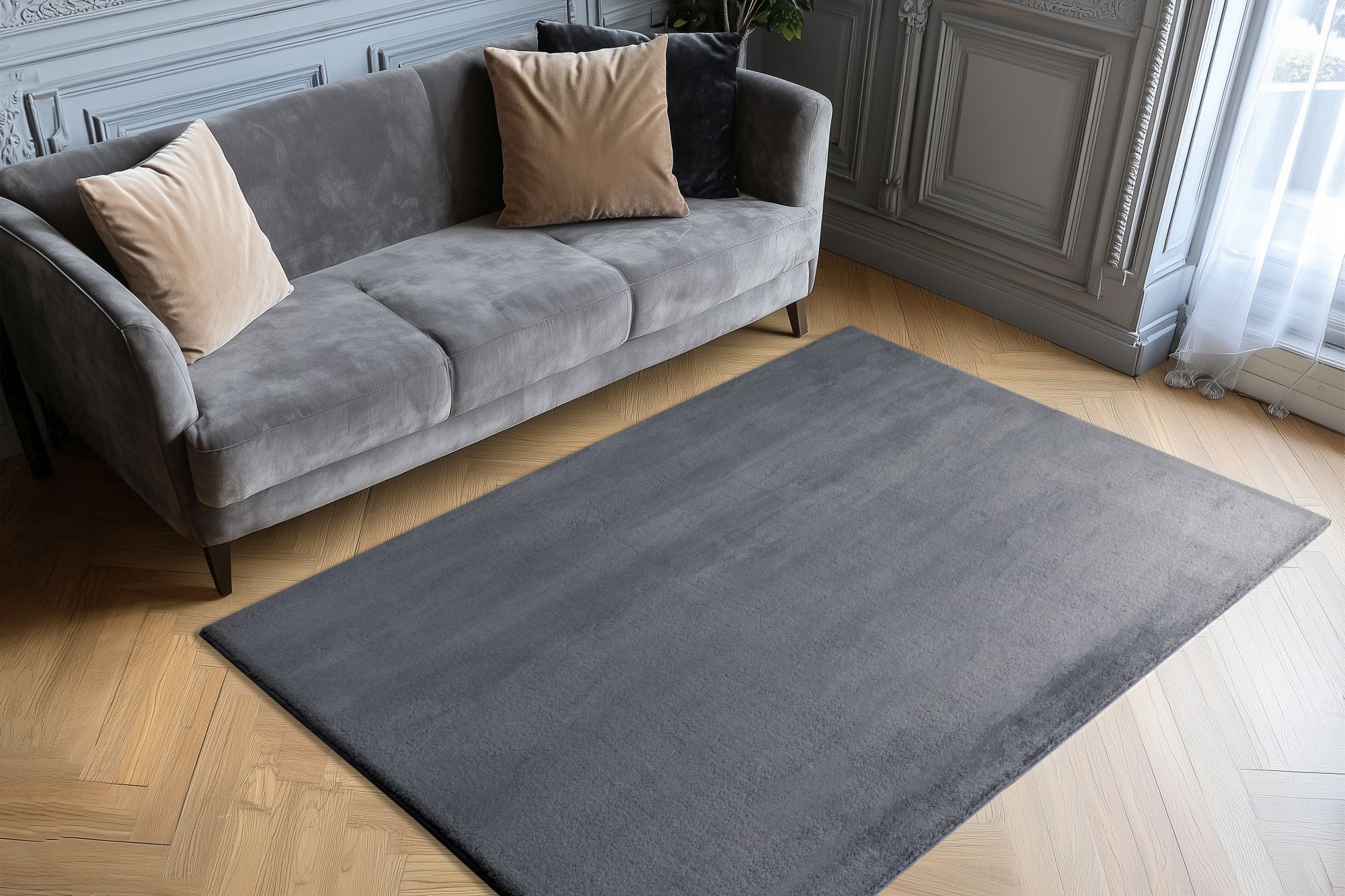Teppich Boundless 225 Grau 120cm x 170cm