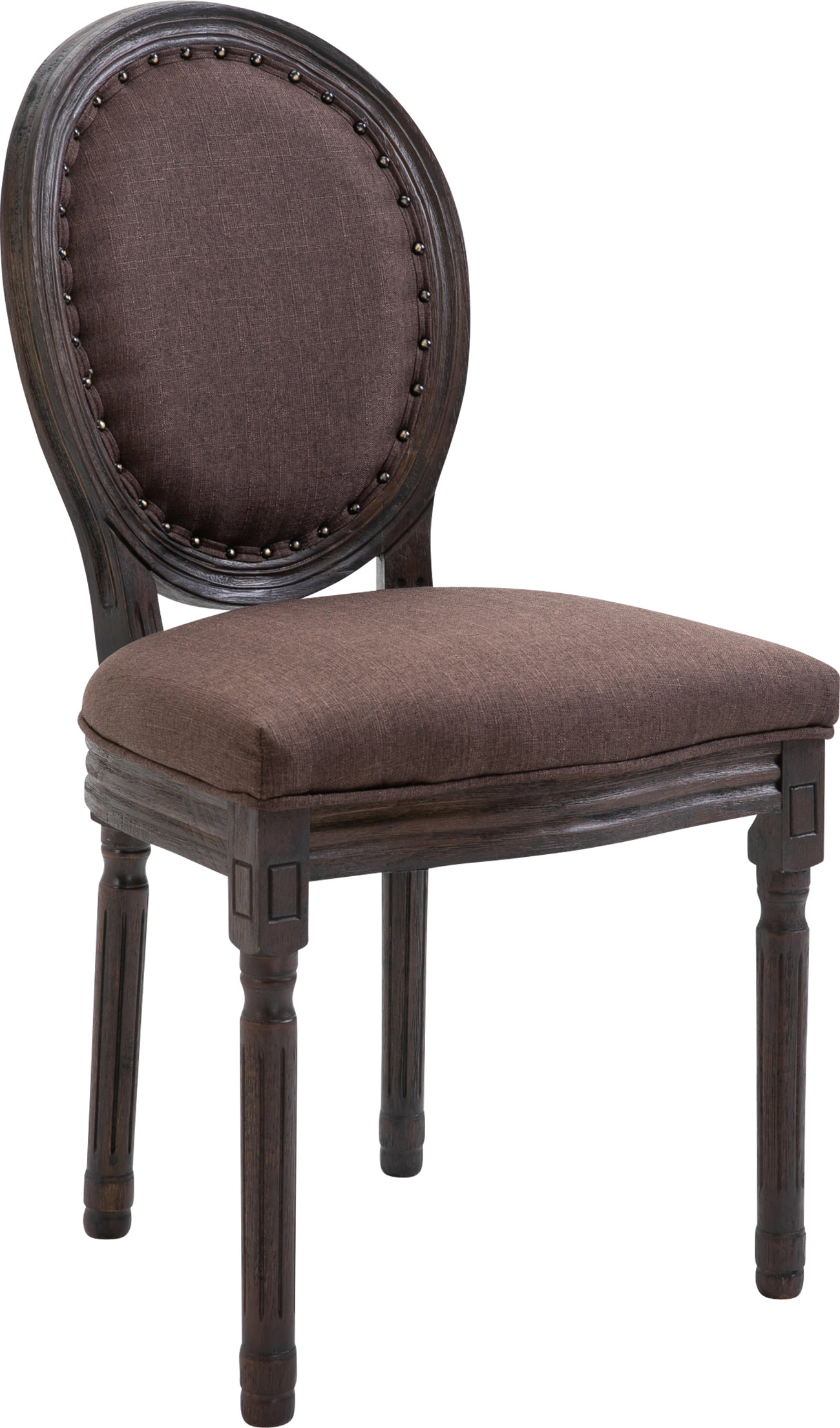 Stuhl Lorient Stoff antik-dunkel