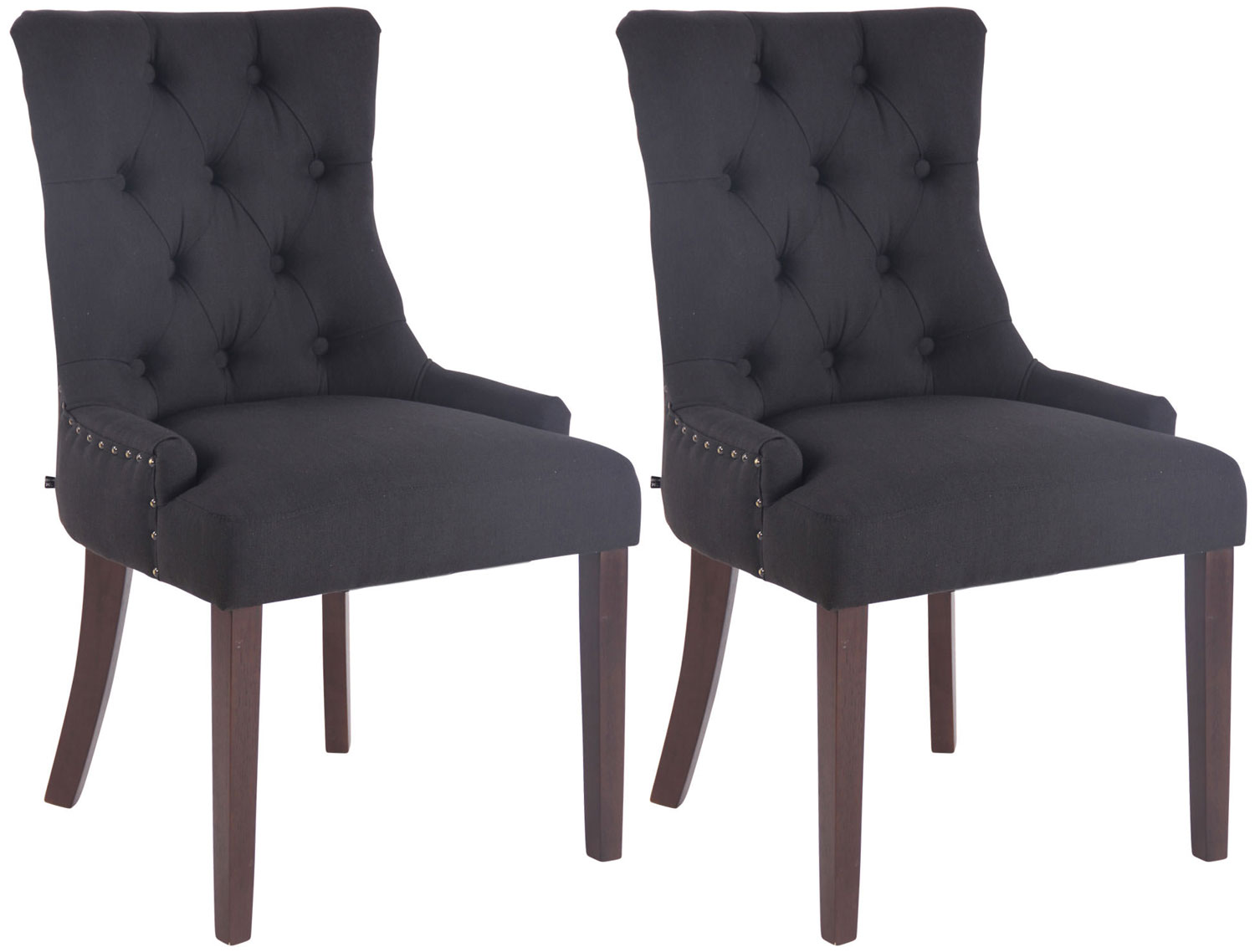 2er Set Esszimmerstuhl Aberdeen Stoff antik