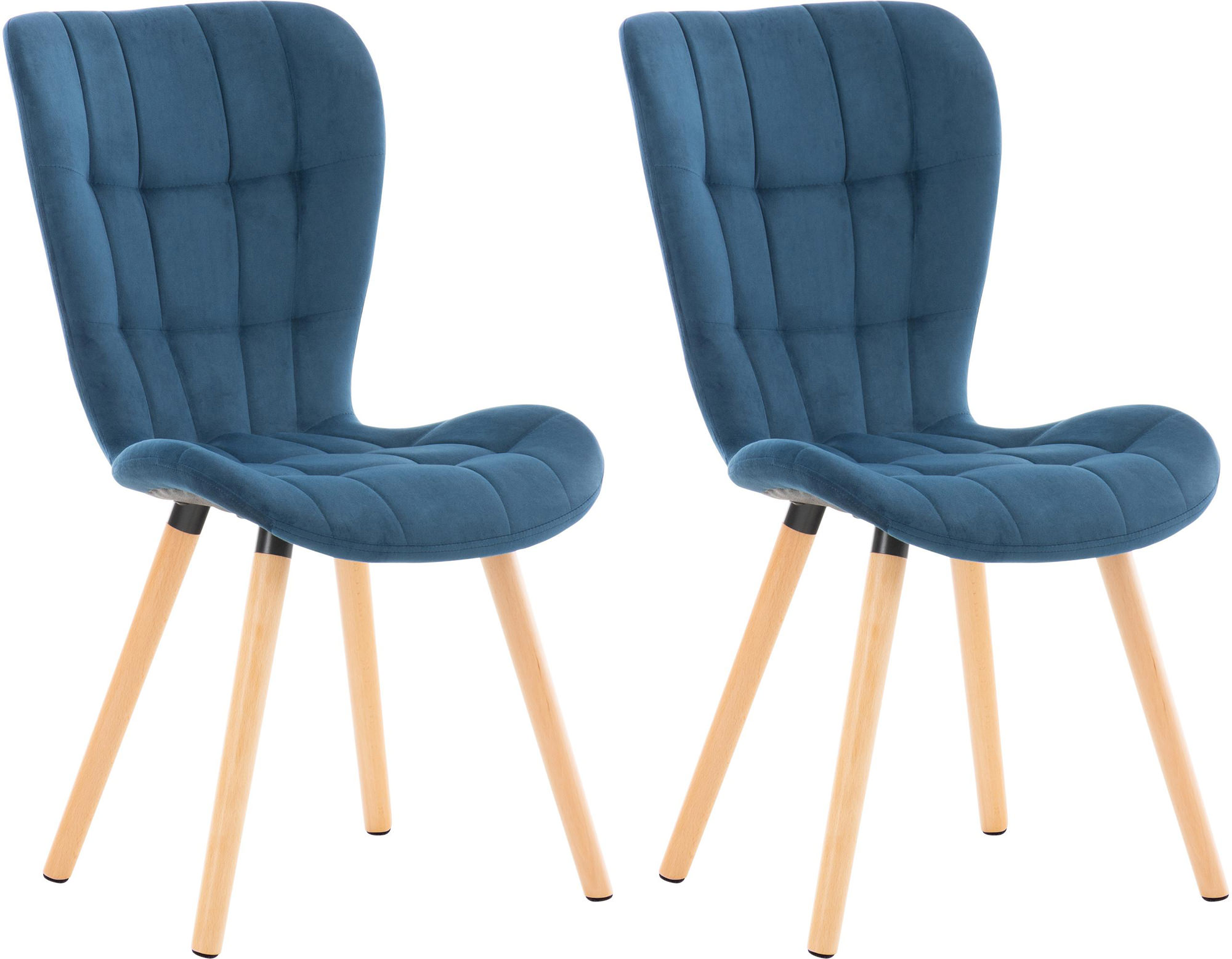 2er Set Stuhl Elda Samt