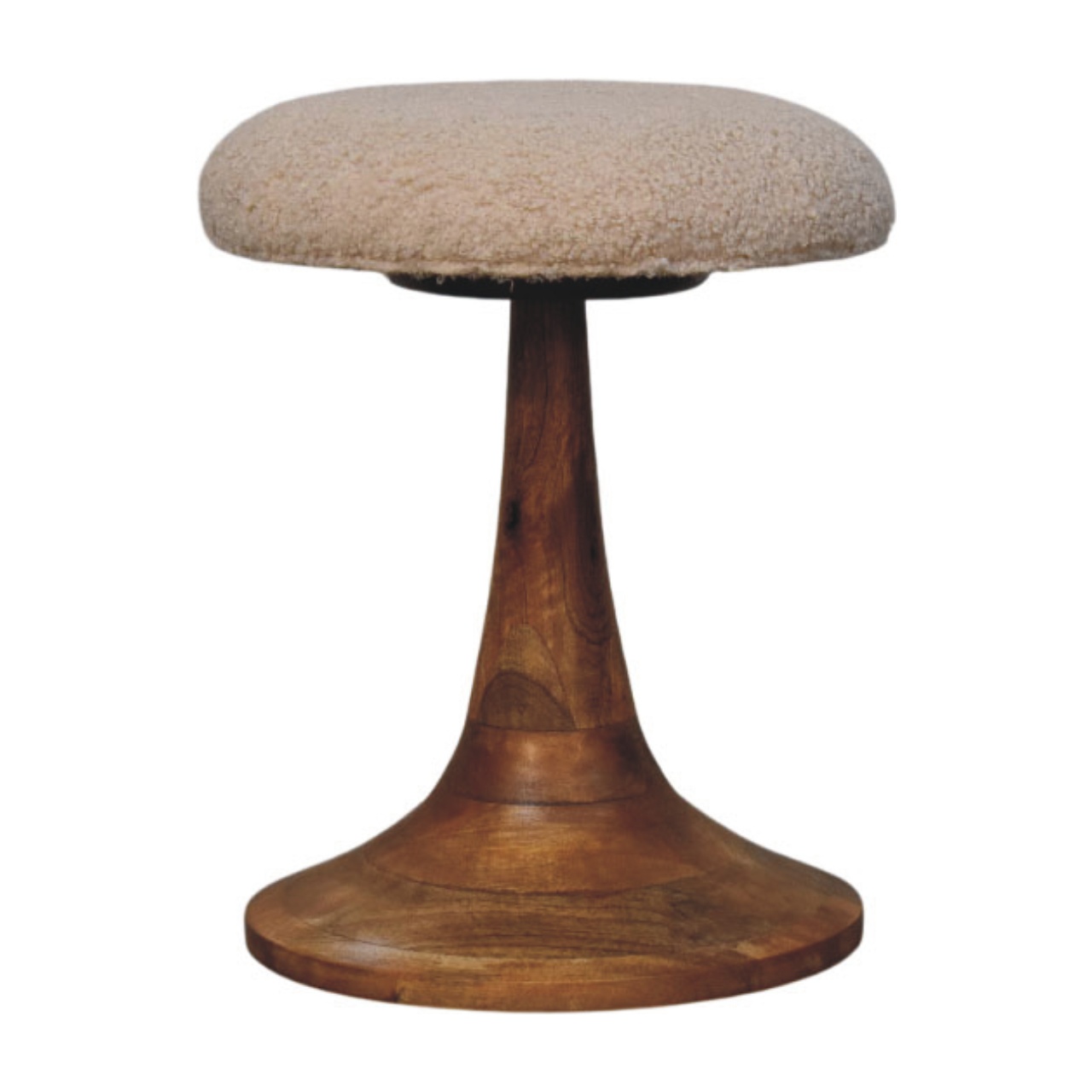 Boucle Teak Akzenthocker