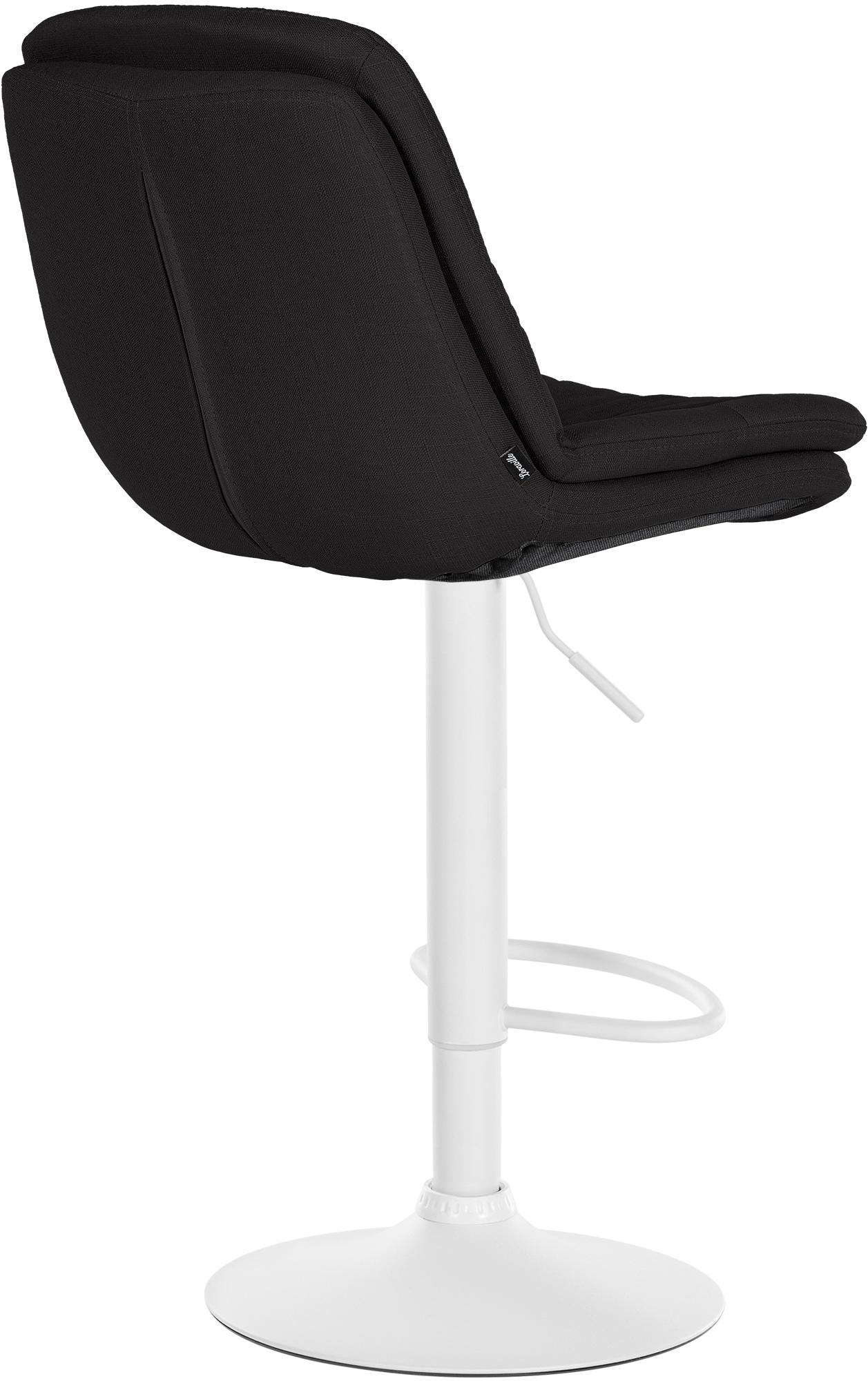 Barhocker Laurel Stoff weiß