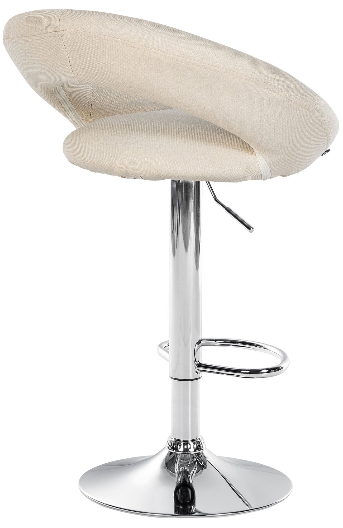 Barhocker Olinda Stoff chrom