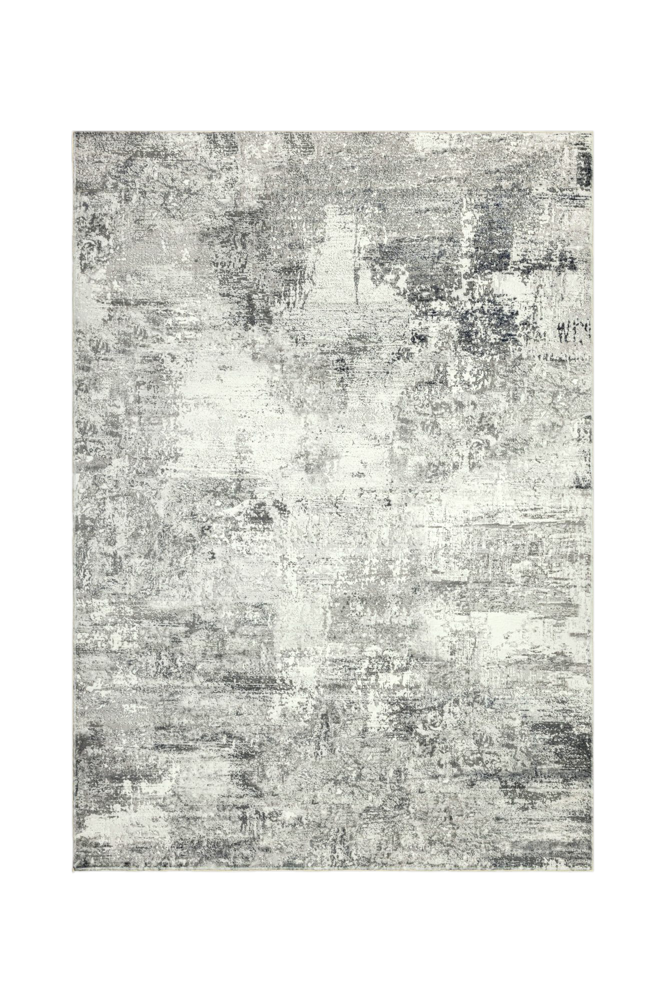 Abstrakter Aquarell-Teppich Grau