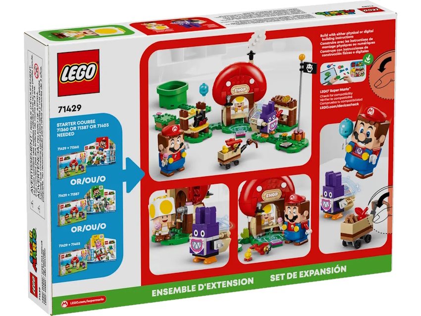 LEGO® Bau- & Konstruktionsspielzeug LEGO® 71429 Super Mario™ - Mopsie in Toads Laden – Erweiterungsset (230 Teile)
