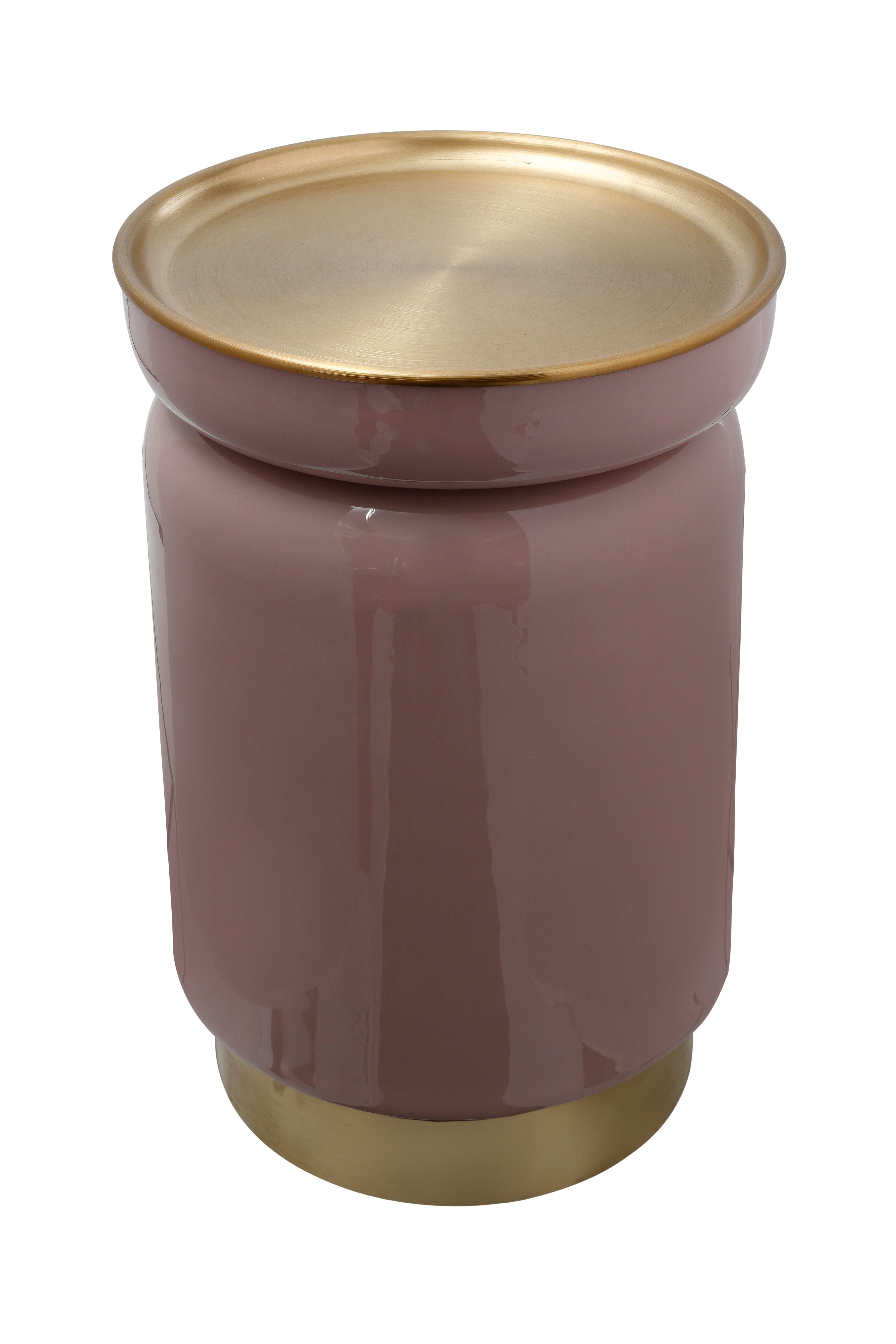 Beistelltisch Beistelltisch Art Deco 175 Altrosa / Gold