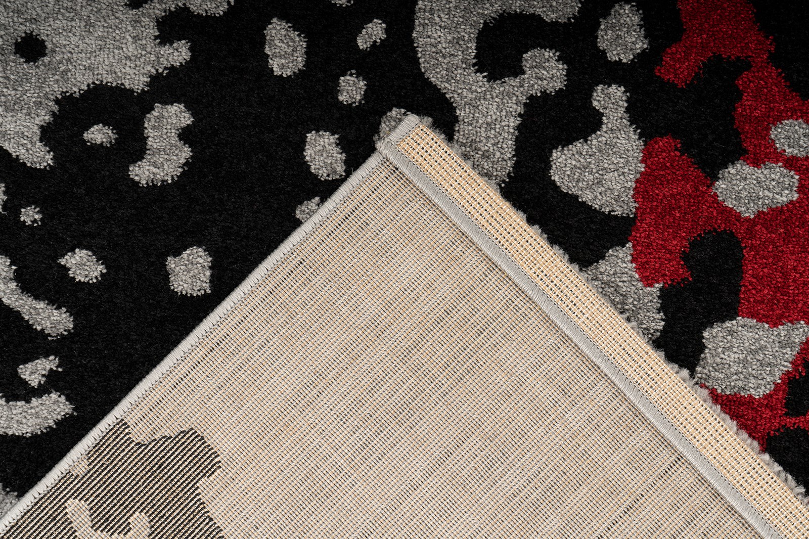 Teppich Naila 325 Schwarz / Rot 120cm x 170cm