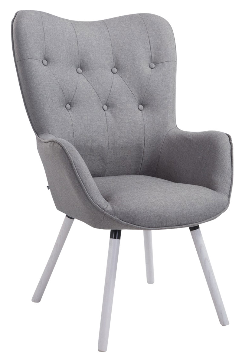Lounger Aalborg Weiß Stoff