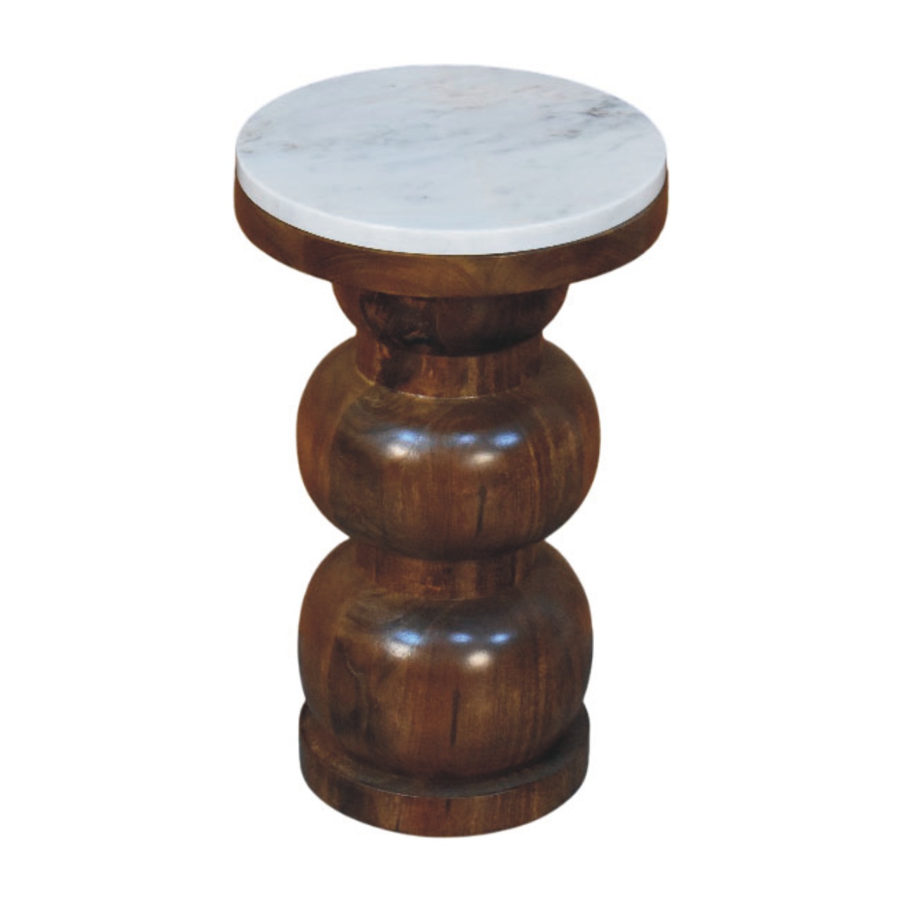 Beistelltisch „Bulla“ mit Marmorplatte
