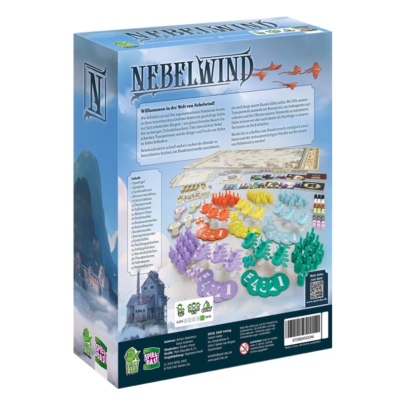SPIEL DAS! Verlag Brettspiele & Gesellschaftsspiele Nebelwind - Brettspiel