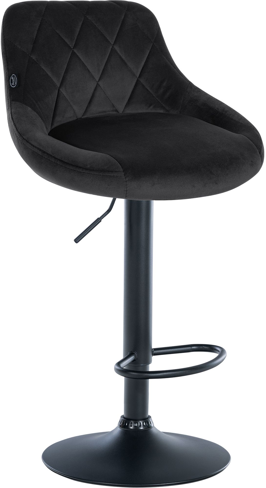 Barhocker Lazio Samt schwarz
