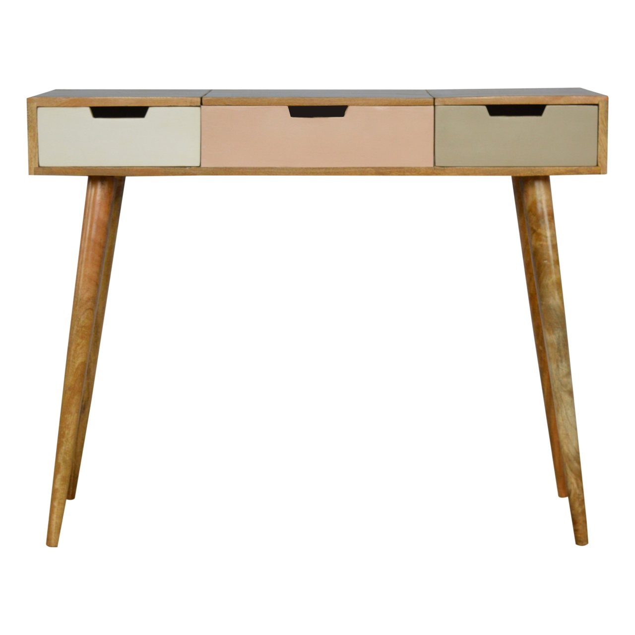 Rosa Frisiertisch mit Farbverlauf