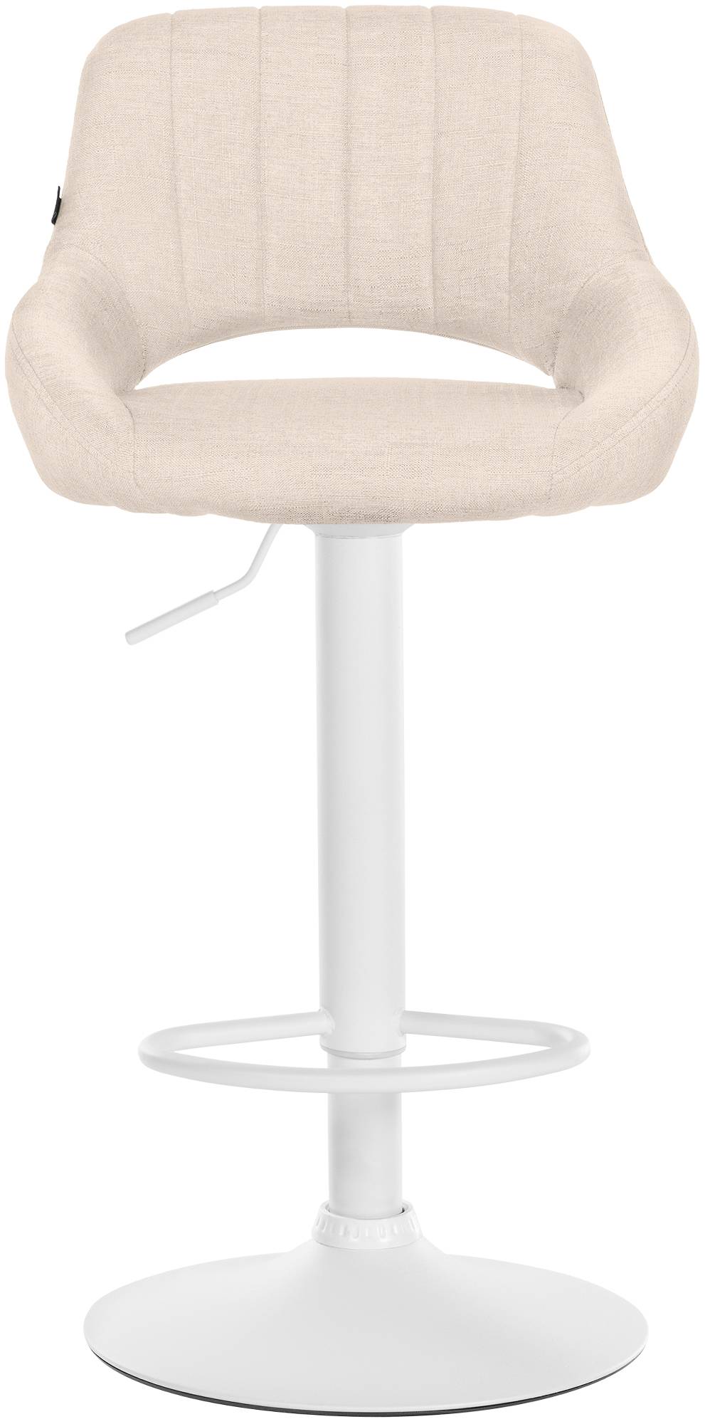 Barhocker Milet Stoff weiß