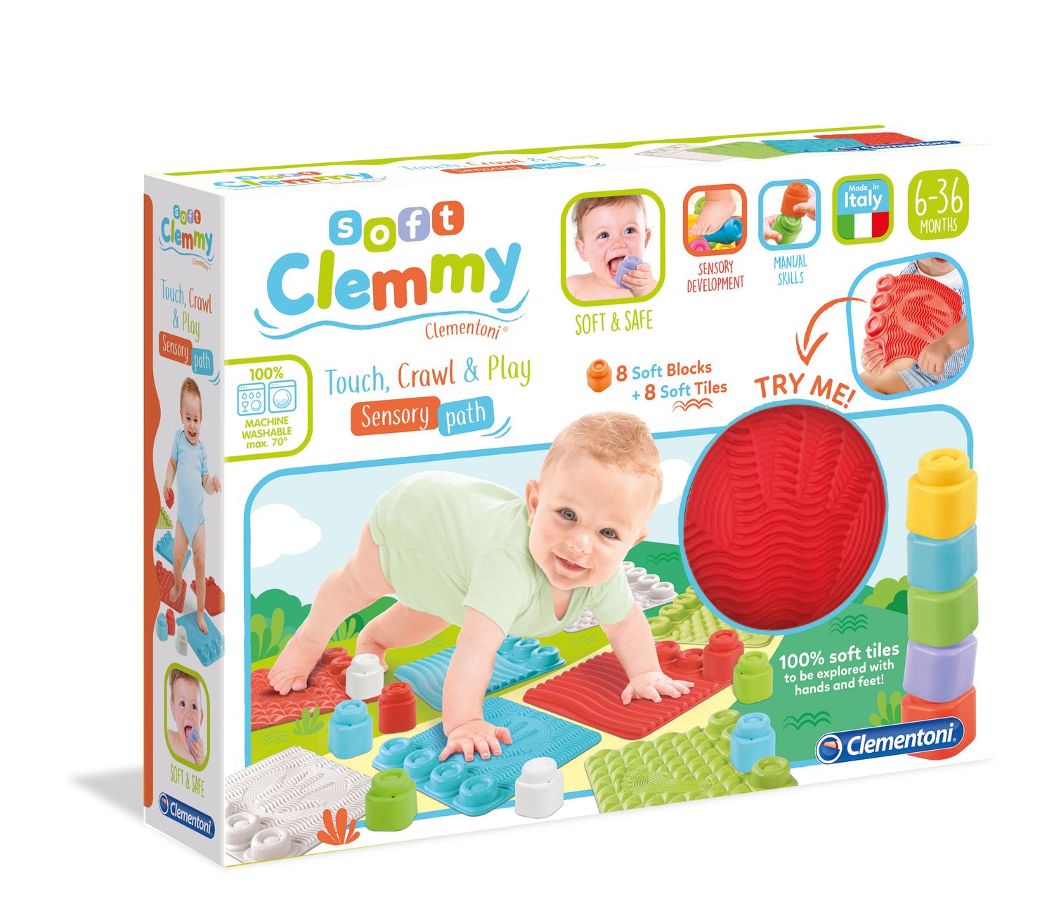 Clementoni Baby & Kleinkind Clementoni 17352 - Clemmy-Sensorische Spielmatte