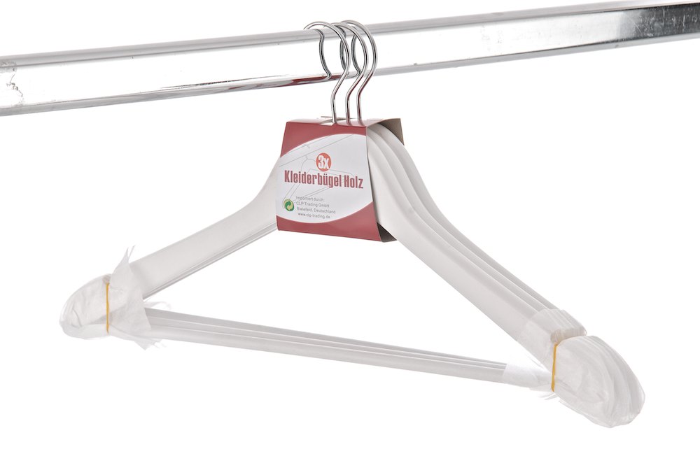 3 x Kleiderbügel white