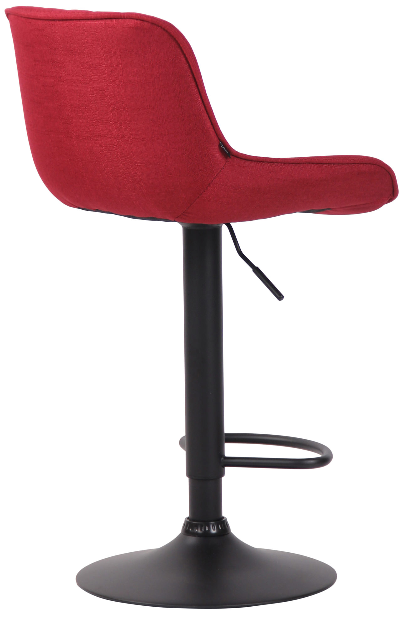 Barhocker Lentini Stoff schwarz