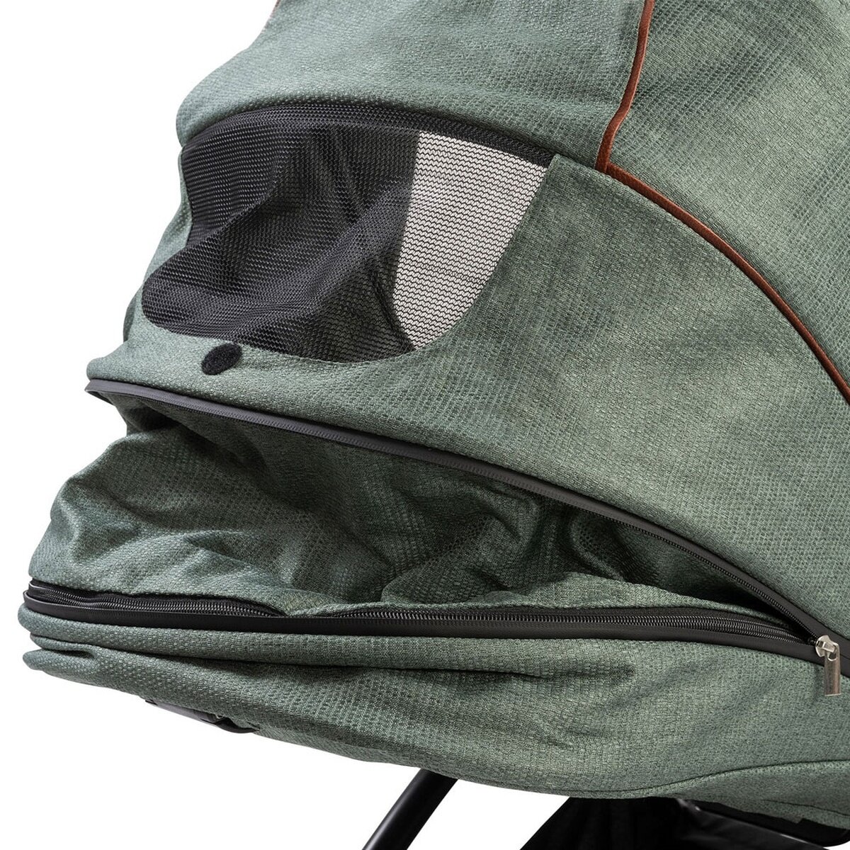 BabyTrold Alex 2in1 Kinderwagen Set Forest Green mit Babywanne, Sportsitz und Fußsack