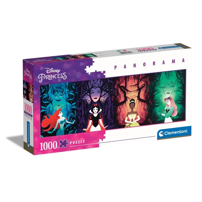 Clementoni Puzzles Clementoni 39722 - 1000 Teile Puzzle Disney Panorama Collection - Disney Princess