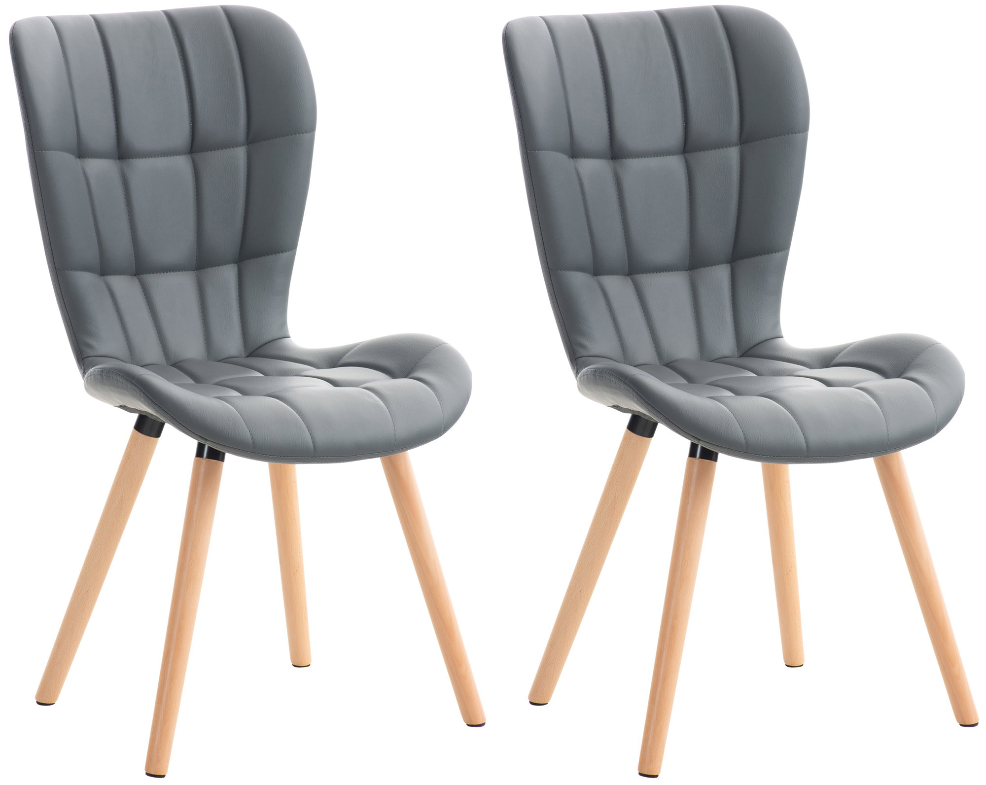 2er Set Stuhl Elda Kunstleder
