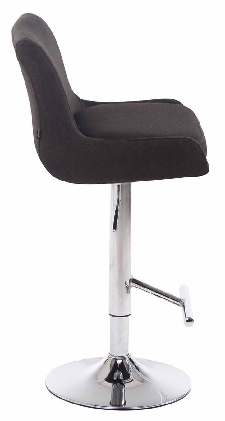 2er Set Barhocker Club Stoff chrom