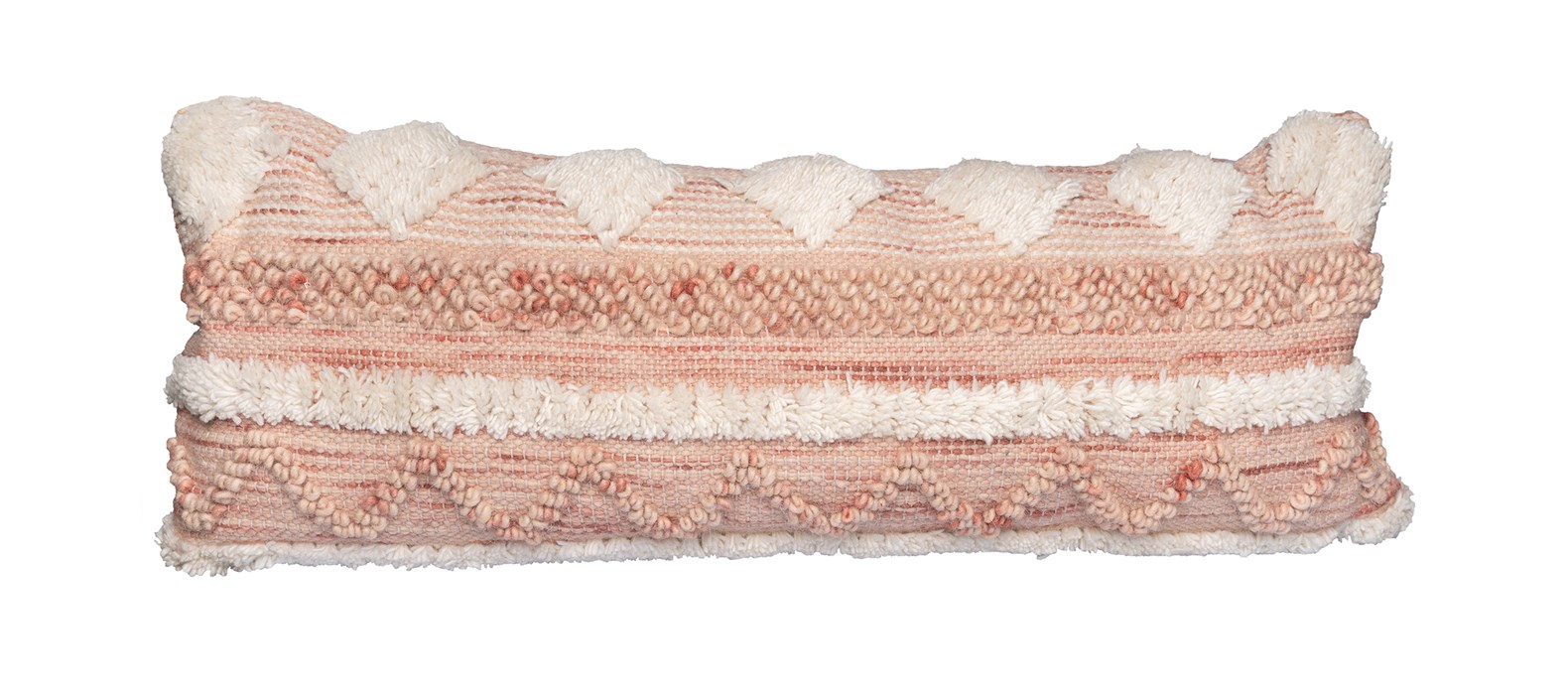 Deko-Kissen Kissen Bohist 225 Rosa / Creme 35cm x 95cm