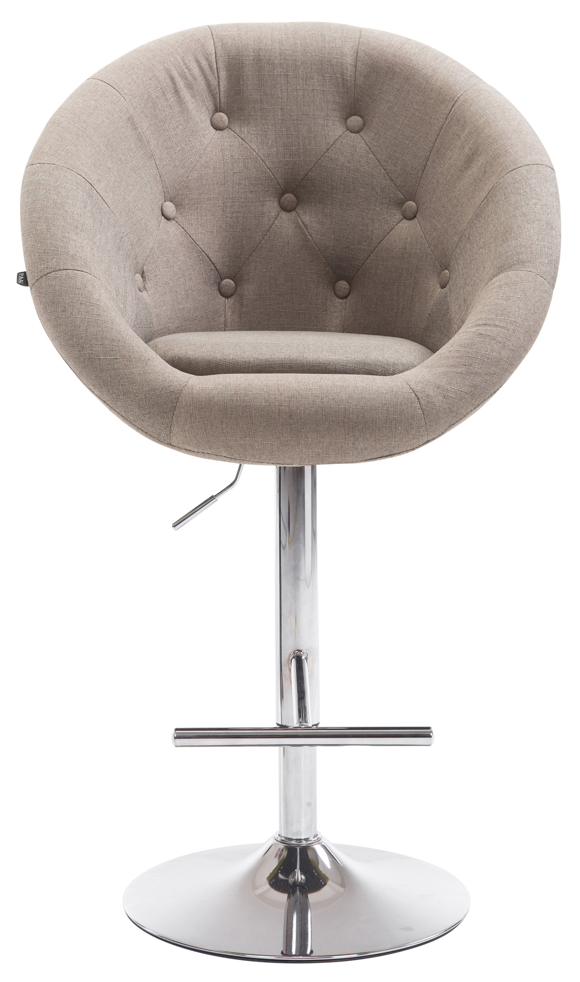 Barhocker London V2 Stoff chrom