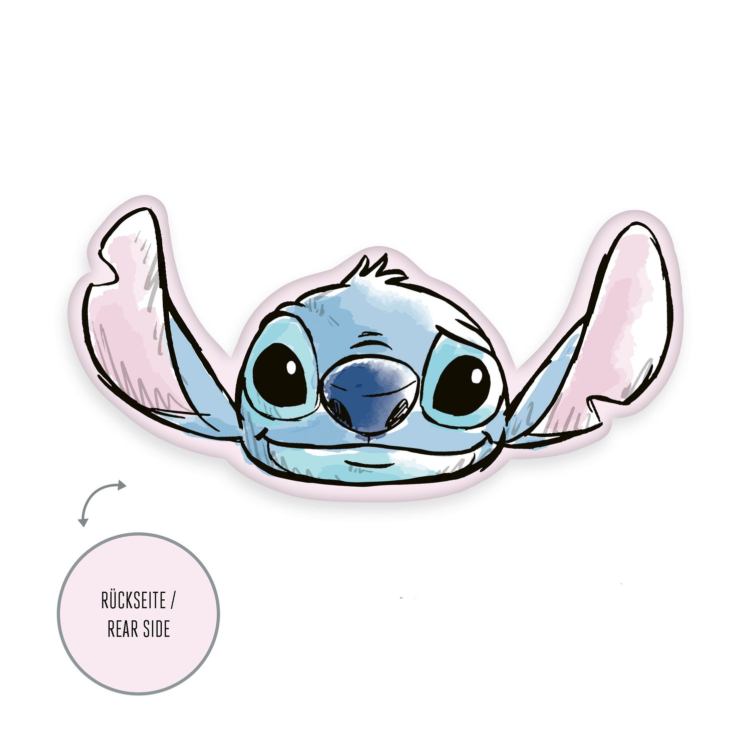 Herding Textilien Disney Stitch - Kuschelkissen - 42 x 21 cm