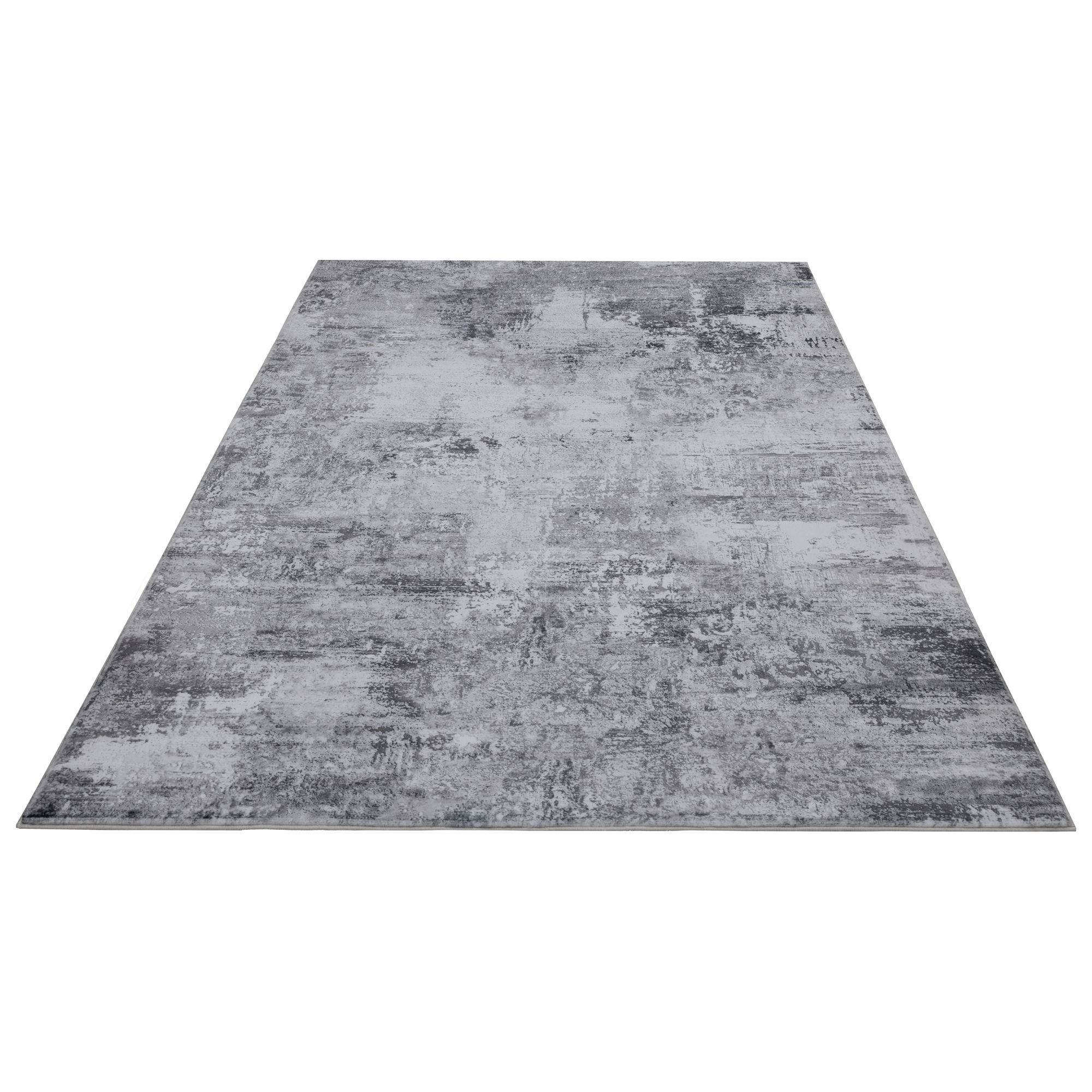 Abstrakter Aquarell-Teppich Grau