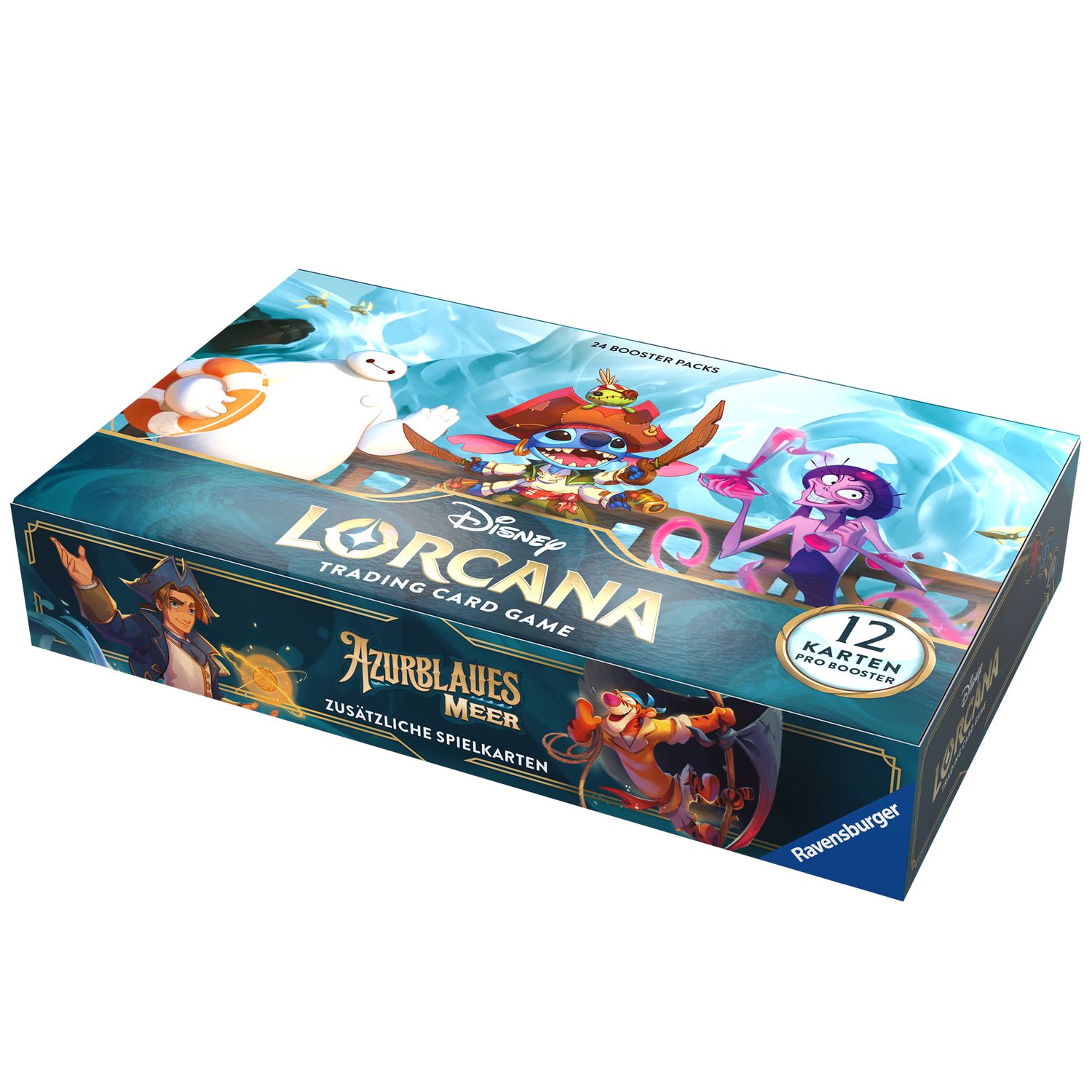 Ravensburger Disney Disney Lorcana: Set 6 - Azurite Sea - Display mit 24 Booster Packs (Deutsch) - Trading Cards