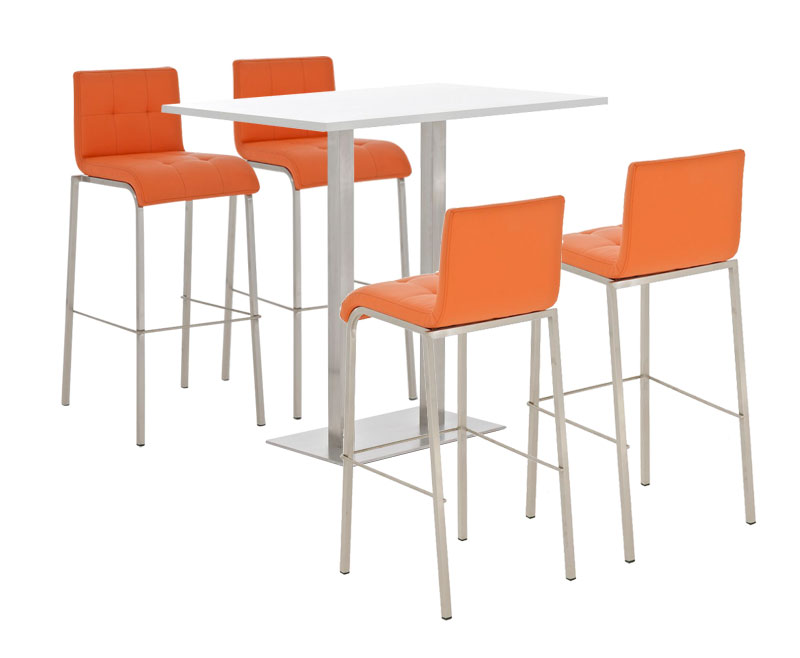 Bar Set Velosa, weiss glanz