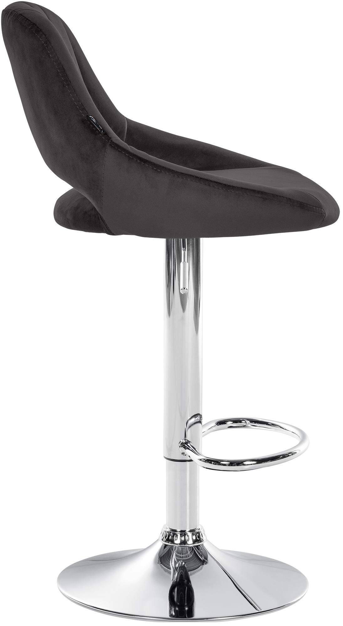 Barhocker Milet Samt chrom