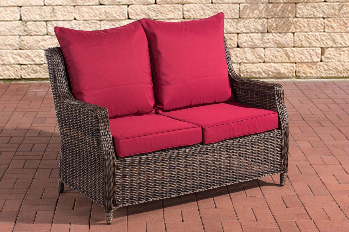 2er Sofa Montero Rubinrot