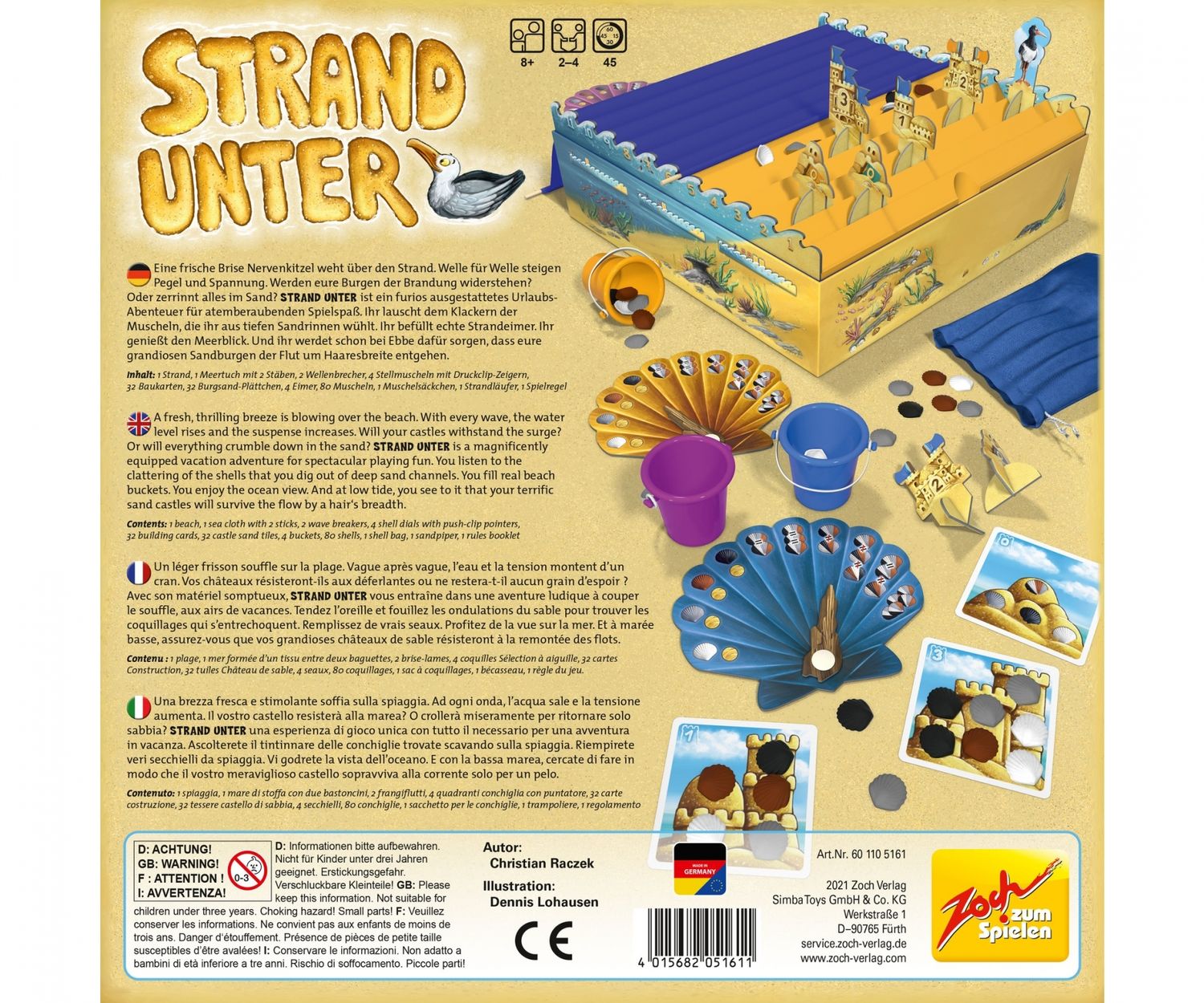 Zoch Verlag Unterhaltungsspiele Zoch - Strand unter