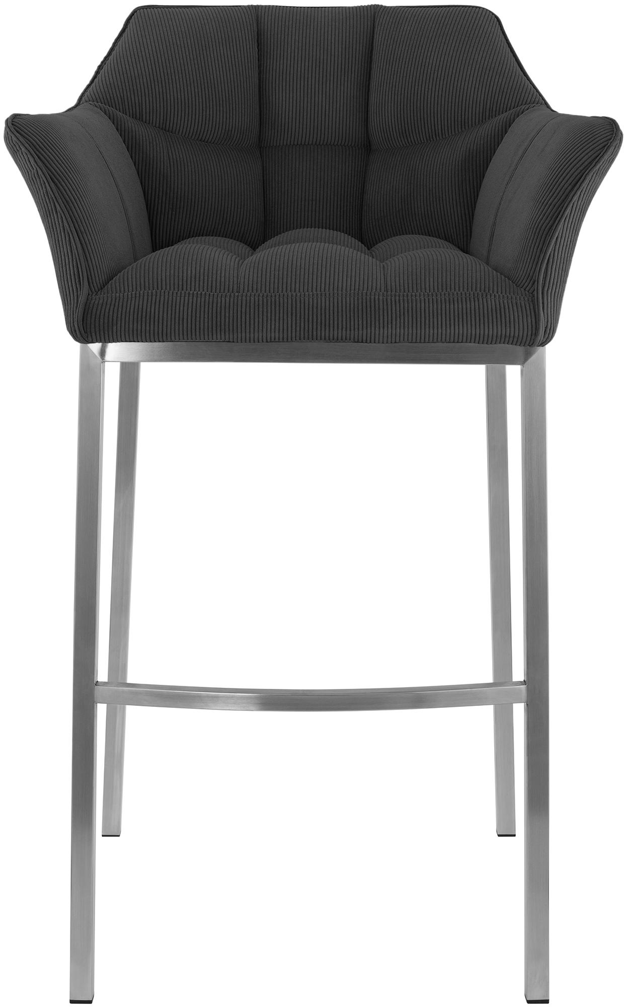 Barhocker Damaso E Cord mit 4-Fuß Gestell