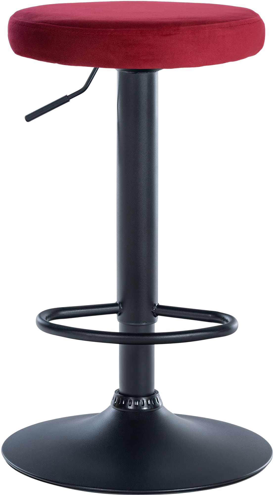 2er Set Barhocker Ponte Samt schwarz