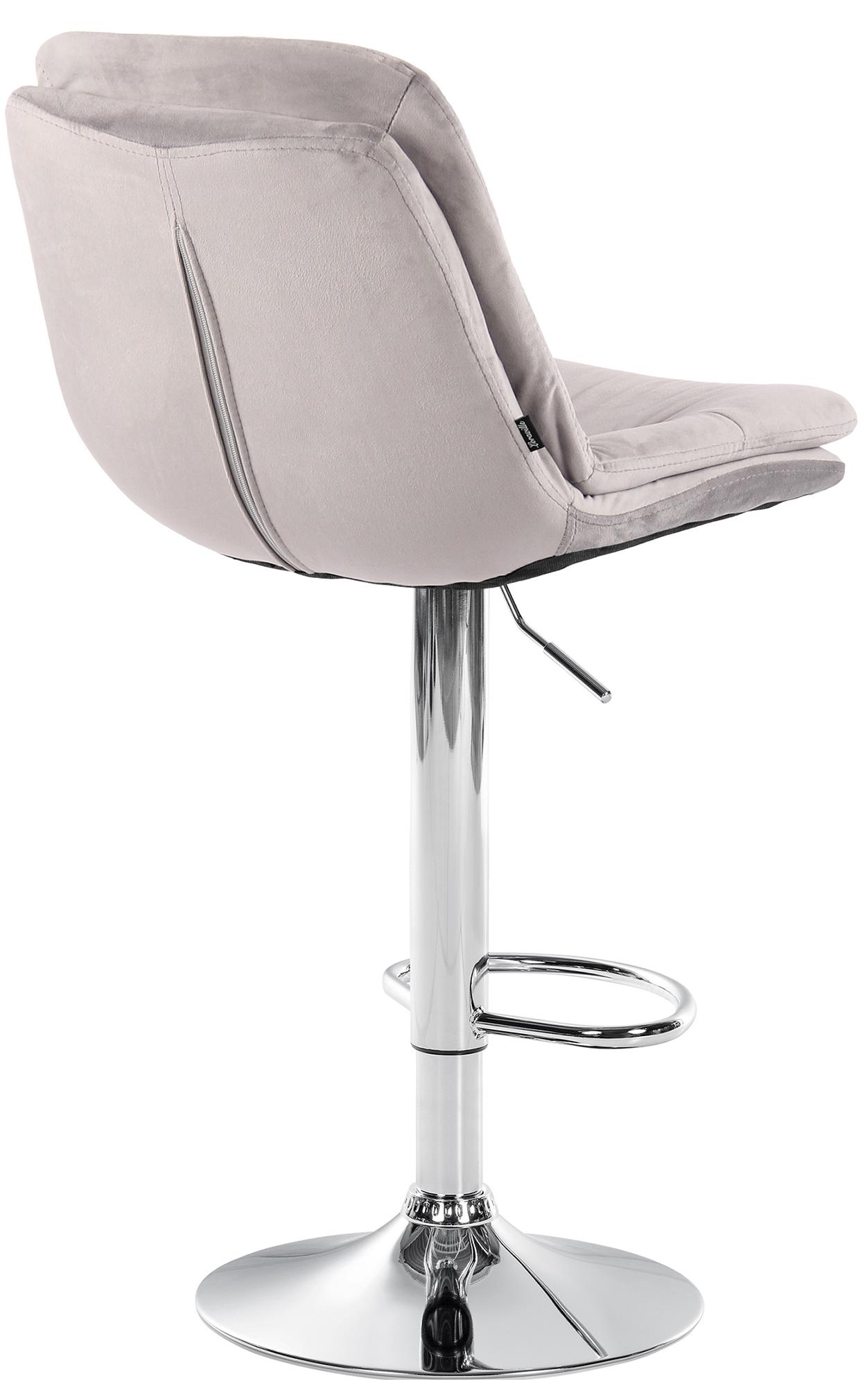Barhocker Laurel Samt chrom