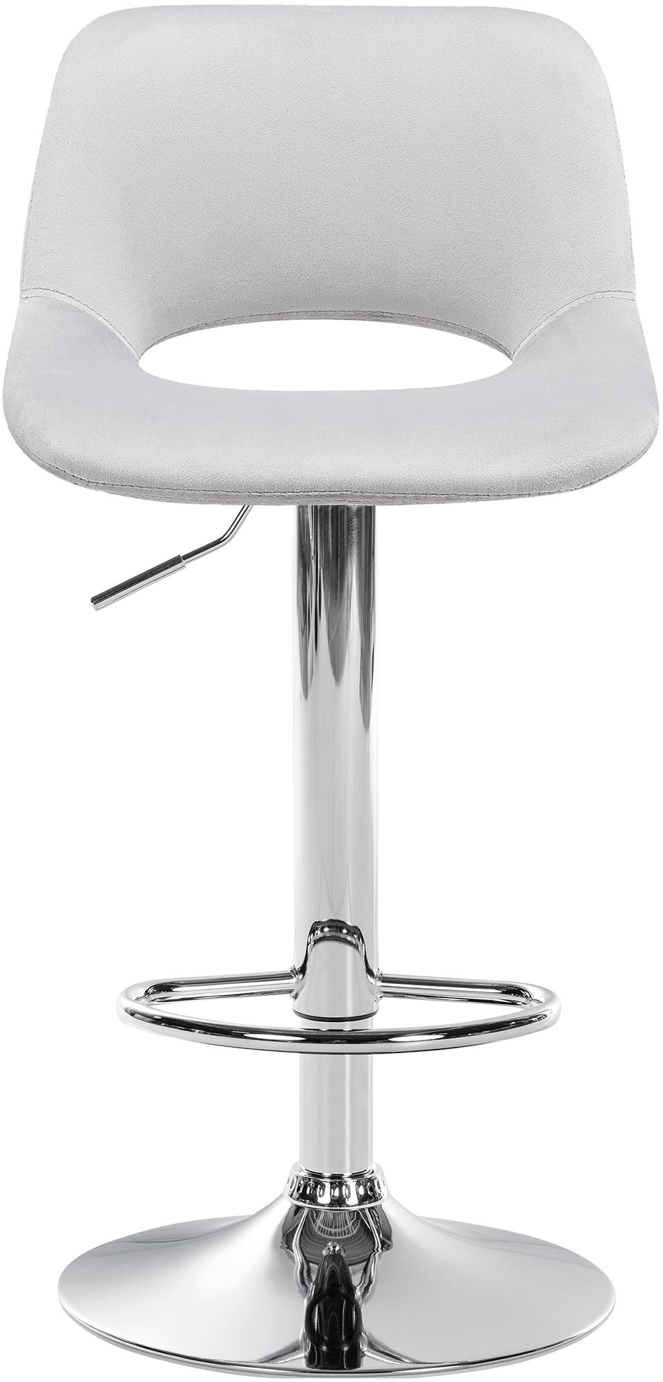 2er Set Barhocker Camden Samt chrom