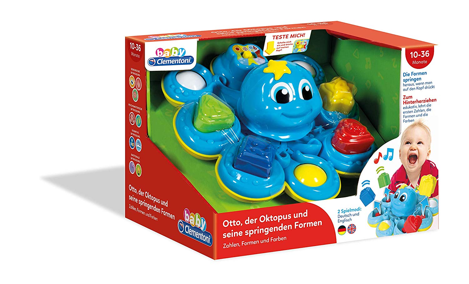 Clementoni Baby & Kleinkind Baby - Oktopus Formensortierer