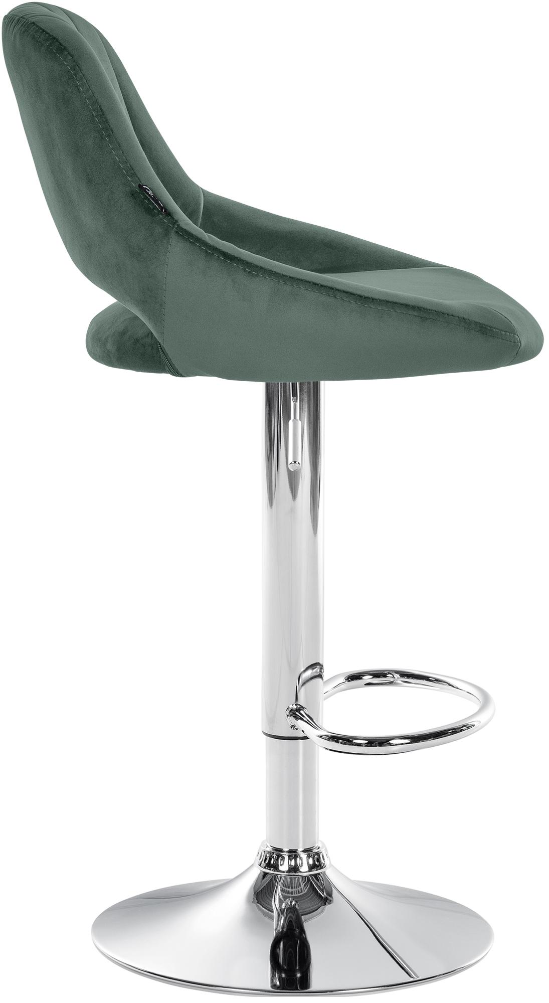Barhocker Milet Samt chrom