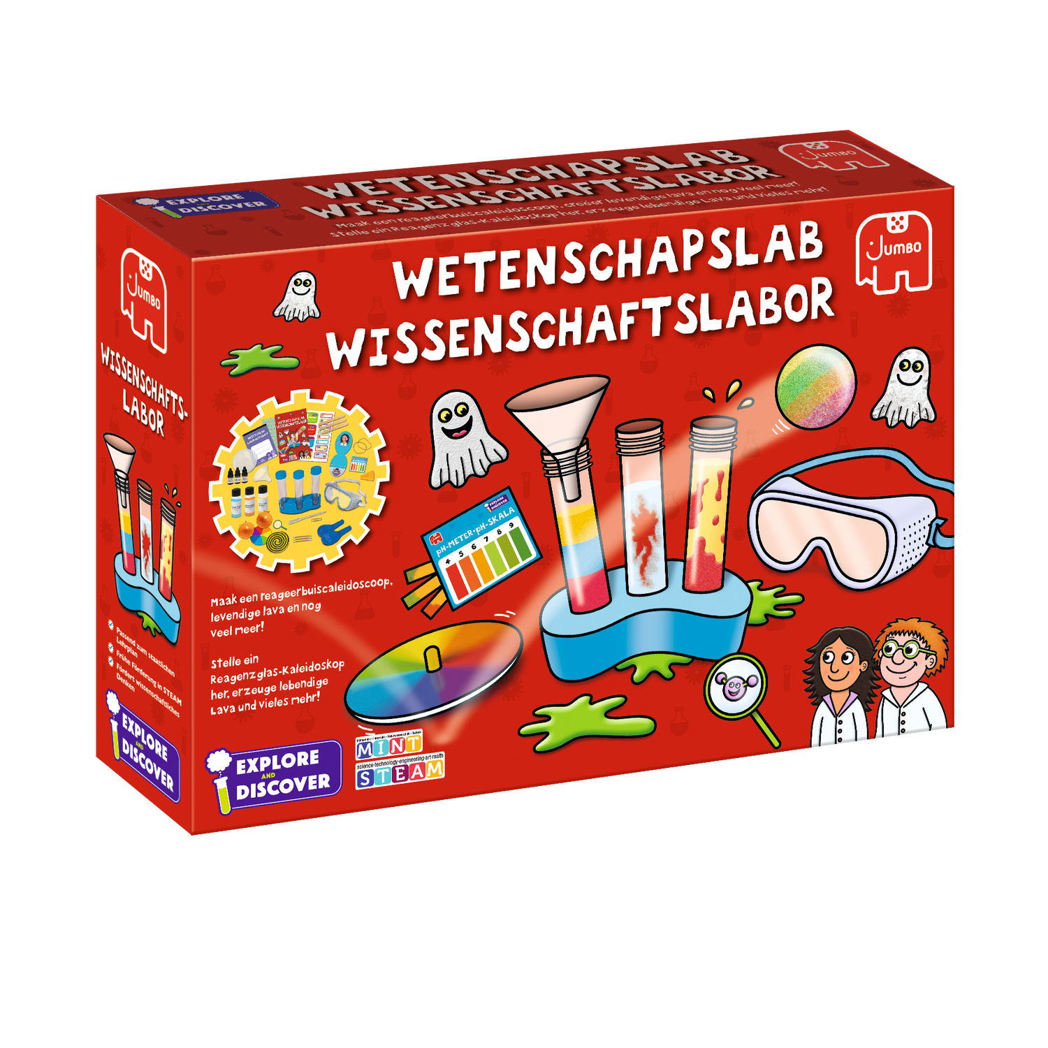 JUMBO Experimentierkästen Jumbo Spiele 70036 - Wissenschaftslabor