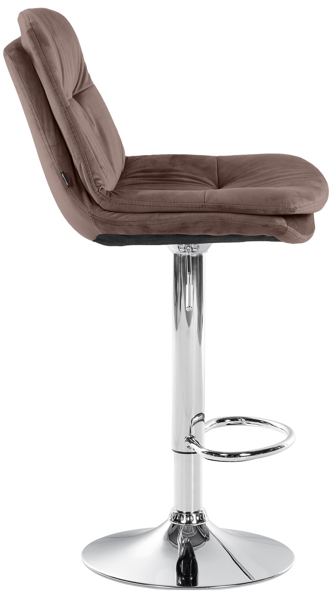 Barhocker Laurel Samt chrom